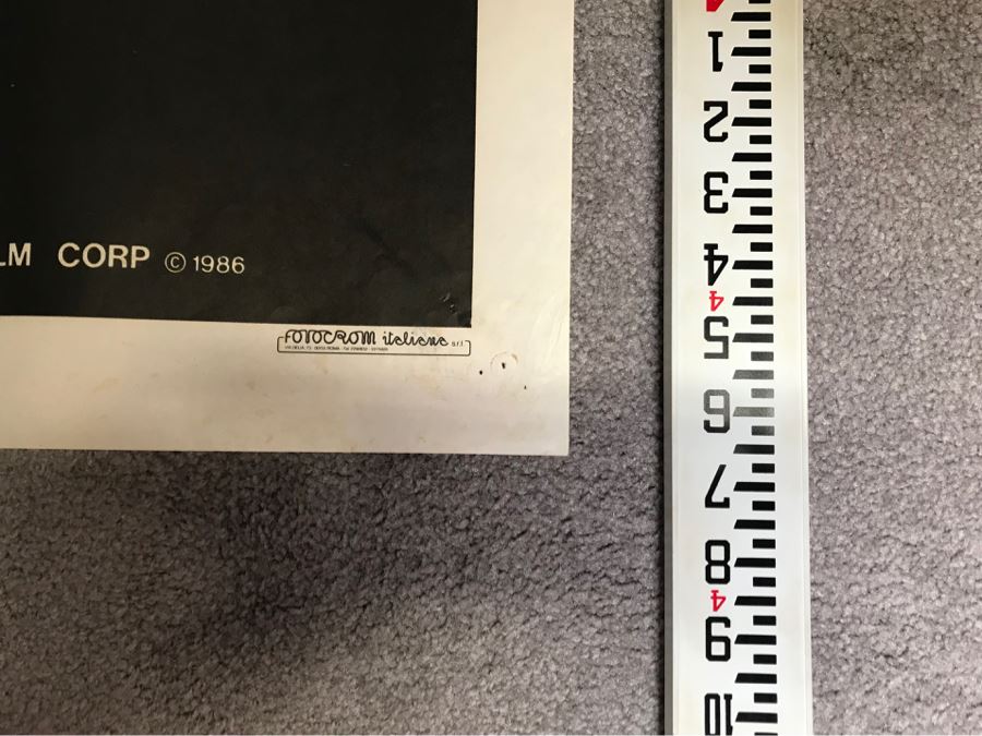 Vintage 1986 Foreign Movie Poster White Apache 38' X 54' [Photo 15]