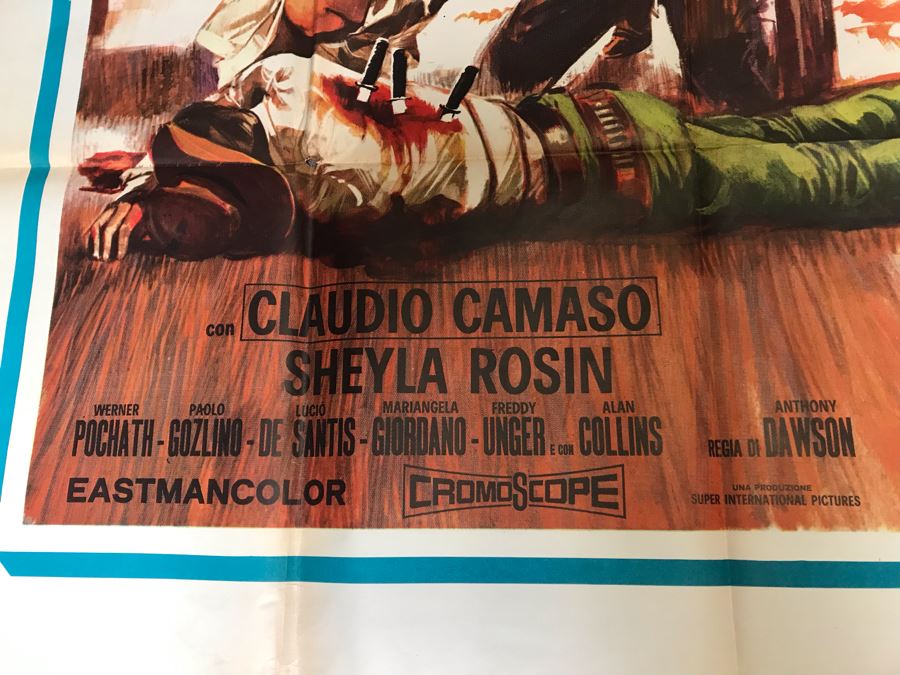 Vintage 1968 2-Piece Foreign Movie Poster Joko Invoca Dio... E Muori 54' X 78' [Photo 7]