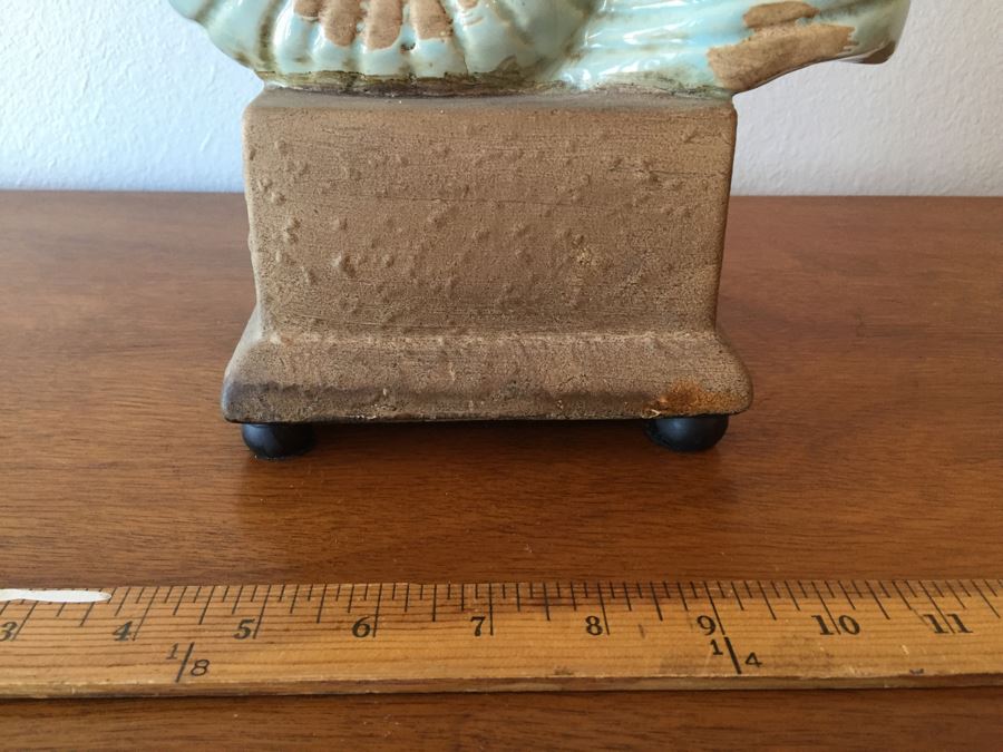 Shell Table Lamp (Retailed For $160), Haeger USA Pottery Bowl Filled With Various Decor Objects And Faux Decorative Shell [Photo 16]