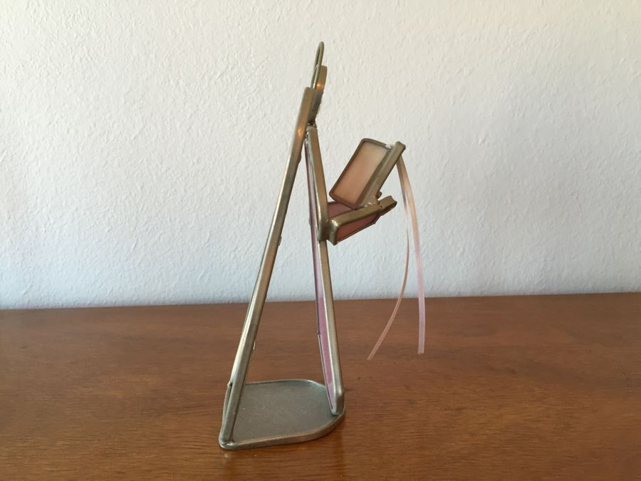 Set Of (4) Signed Stained Glass Angels Signed GHM [Photo 10]