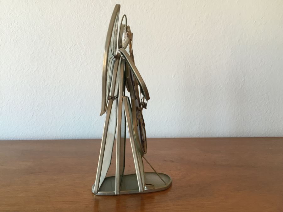 Set Of (4) Signed Stained Glass Angels Signed GHM [Photo 18]