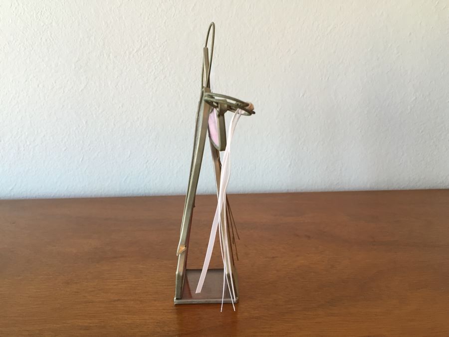 Set Of (4) Signed Stained Glass Angels Signed GHM [Photo 14]