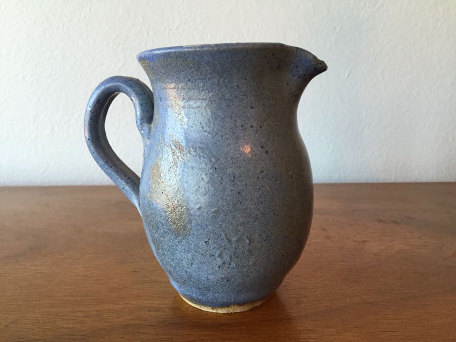 Signed Mid-Century Pottery Pitcher And Italian Pottery Vessel Pitcher [Photo 4]