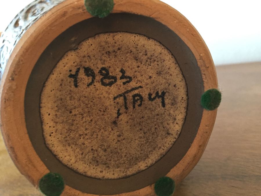 Signed Mid-Century Pottery Pitcher And Italian Pottery Vessel Pitcher [Photo 13]