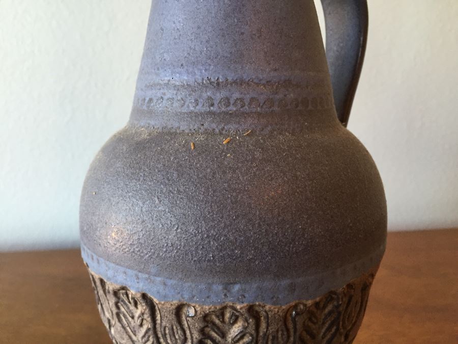 Signed Mid-Century Pottery Pitcher And Italian Pottery Vessel Pitcher [Photo 11]