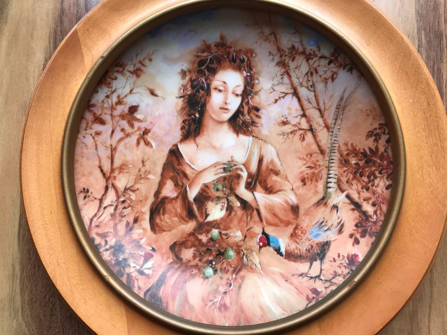 Set Of (3) Limoges France Painted Limited Edition 9' Plates Henri D'Arceau L & Fils By Guy Cambier [Photo 2]