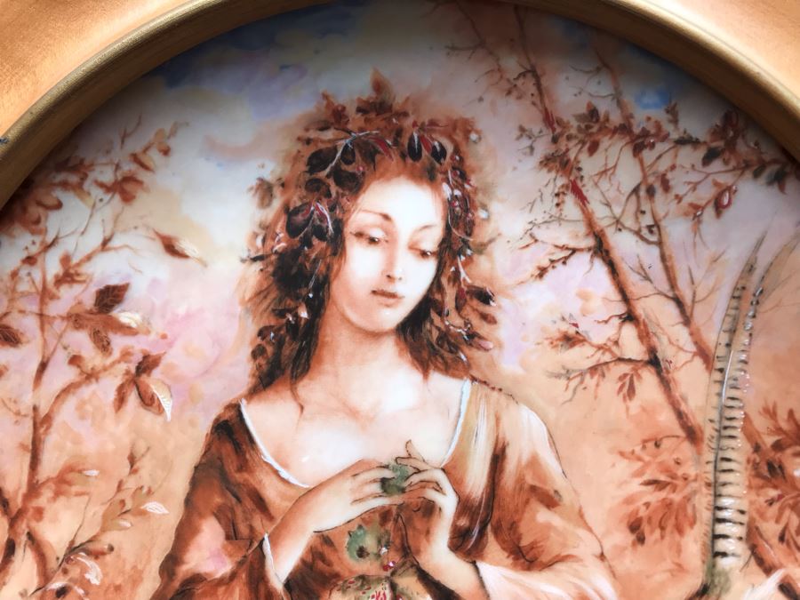 Set Of (3) Limoges France Painted Limited Edition 9' Plates Henri D'Arceau L & Fils By Guy Cambier [Photo 3]