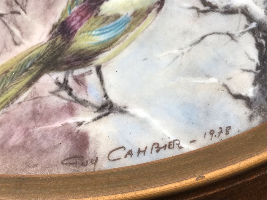 Set Of (3) Limoges France Painted Limited Edition 9' Plates Henri D'Arceau L & Fils By Guy Cambier [Photo 12]