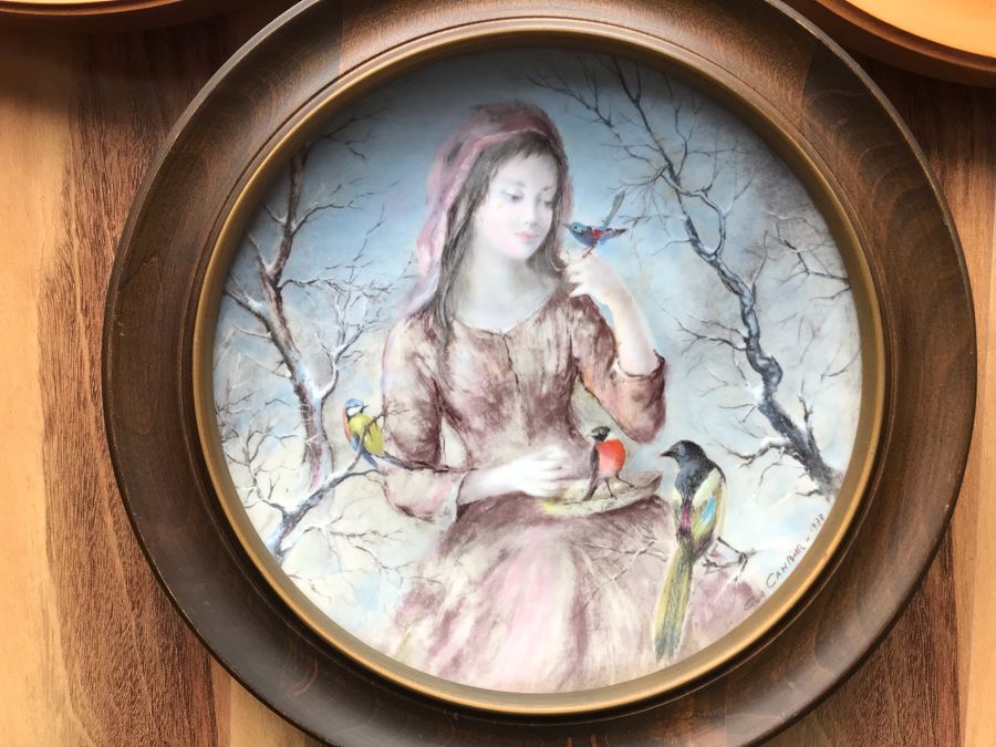 Set Of (3) Limoges France Painted Limited Edition 9' Plates Henri D'Arceau L & Fils By Guy Cambier [Photo 9]