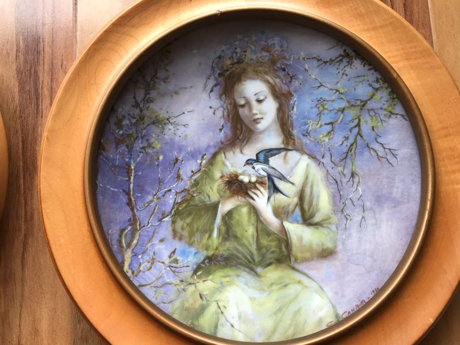 Set Of (3) Limoges France Painted Limited Edition 9' Plates Henri D'Arceau L & Fils By Guy Cambier [Photo 5]