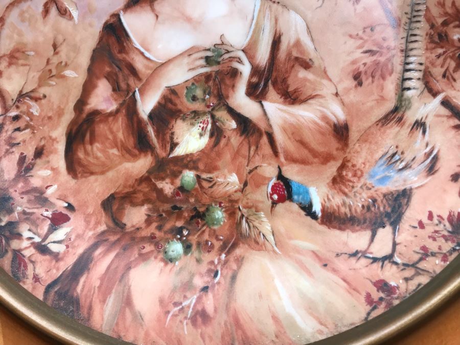 Set Of (3) Limoges France Painted Limited Edition 9' Plates Henri D'Arceau L & Fils By Guy Cambier [Photo 4]