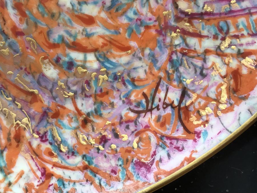 Set Of (3) Edna Hibel Limited Edition 'The David Series' Plates: Bathsheba, Wedding Of David & Bathsheba And David Bathsheba & Solomon (2) Shadowbox Framed And (1) With Original Hibel Box And Cert [Photo 25]