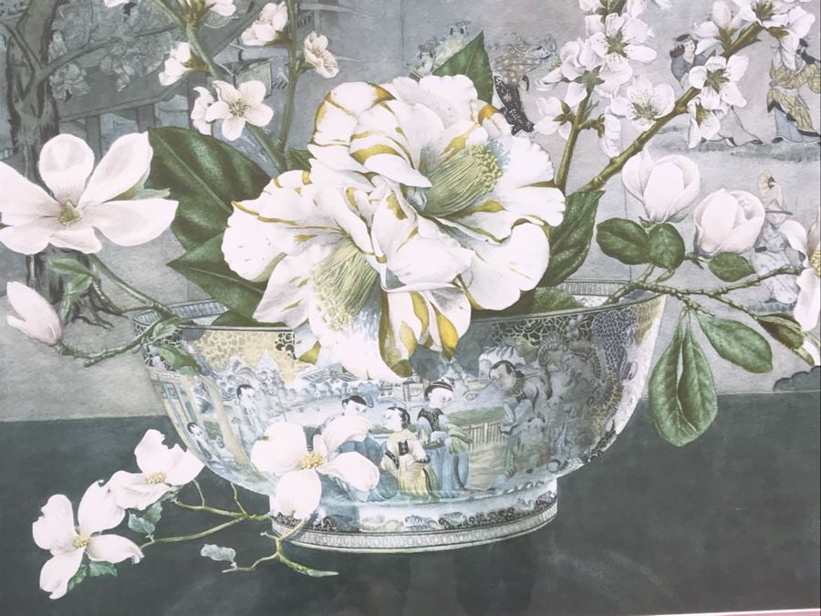 Nicely Framed Asian Print 38' X 28' [Photo 5]