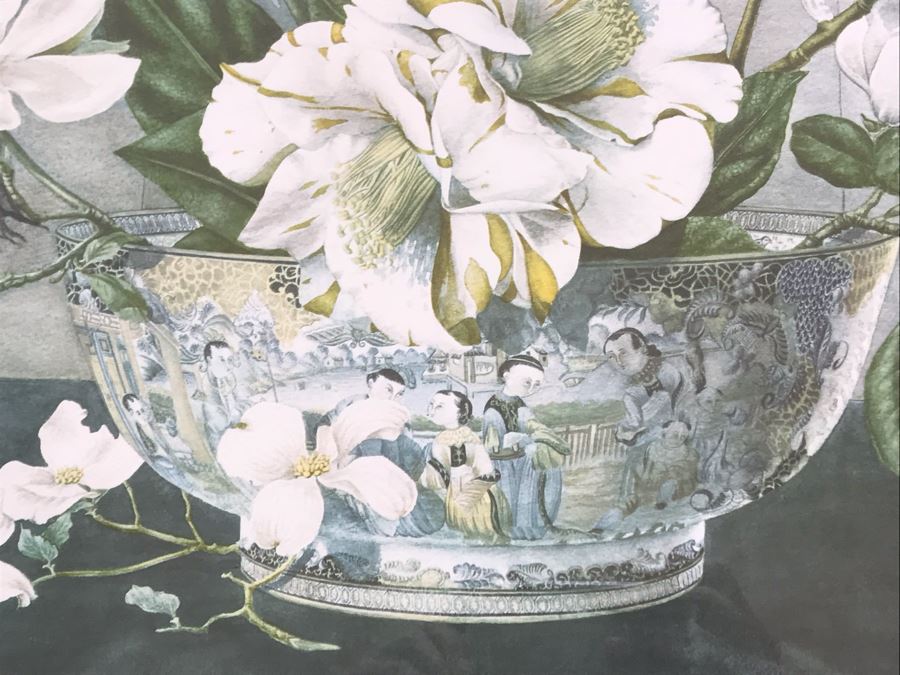 Nicely Framed Asian Print 38' X 28' [Photo 8]