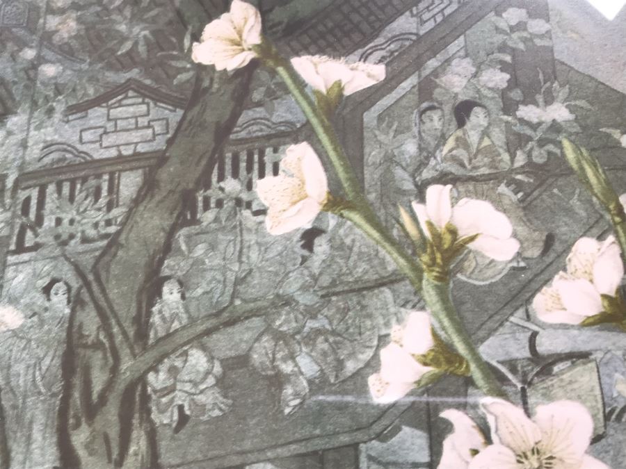 Nicely Framed Asian Print 38' X 28' [Photo 9]