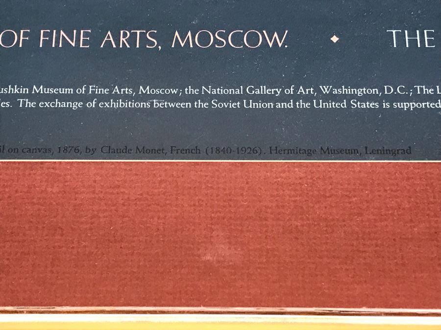Nicely Framed Impressionist To Early Modern Paintings From The U.S.S.R. Poster From The Metropolitan Museum Of Art 1986 33' X 35' [Photo 7]