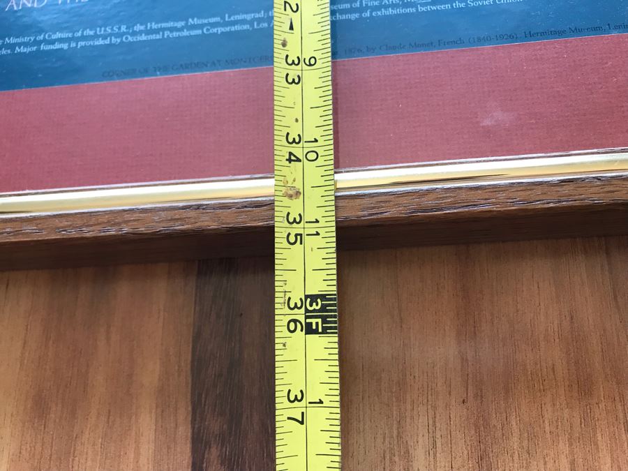 Nicely Framed Impressionist To Early Modern Paintings From The U.S.S.R. Poster From The Metropolitan Museum Of Art 1986 33' X 35' [Photo 9]