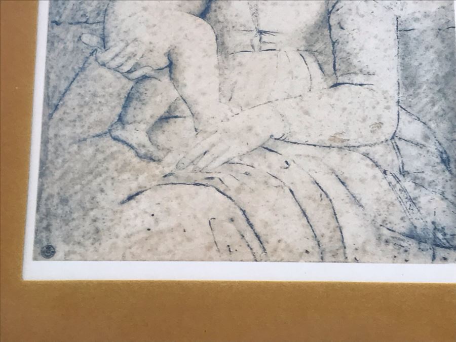 Framed Decorative Print Of Madonna And Child By Raffaello 19.5' X 24.5' [Photo 3]