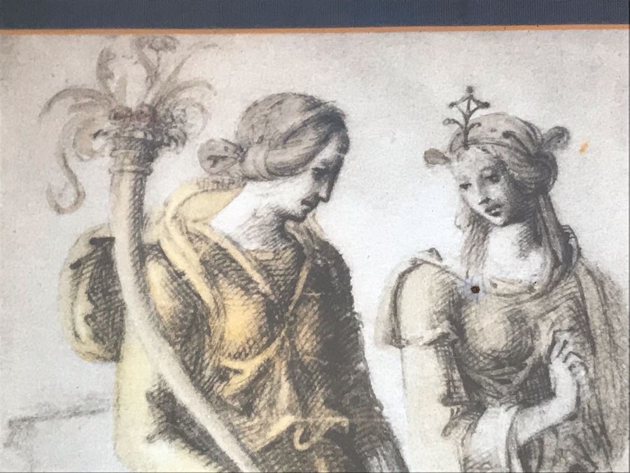 Nicely Framed Vintage Decorative Print 15' X 17' [Photo 3]