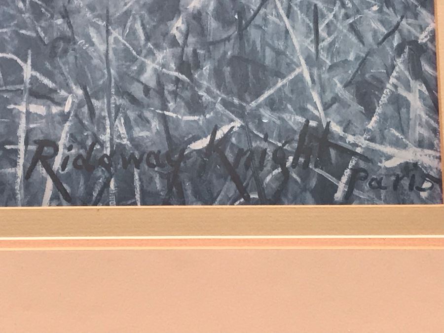 Large Framed Print With Overhead Light By Daniel Ridgway Knight Paris 34' X 44'  [Photo 7]