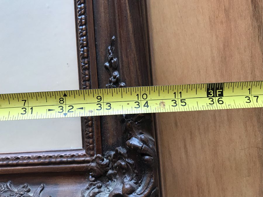 Large Framed Print With Overhead Light By Daniel Ridgway Knight Paris 34' X 44'  [Photo 10]