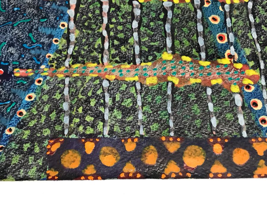 Original Artwork By Listed Artist Jack Portland Frame Measures 18' X 14' [Photo 9]