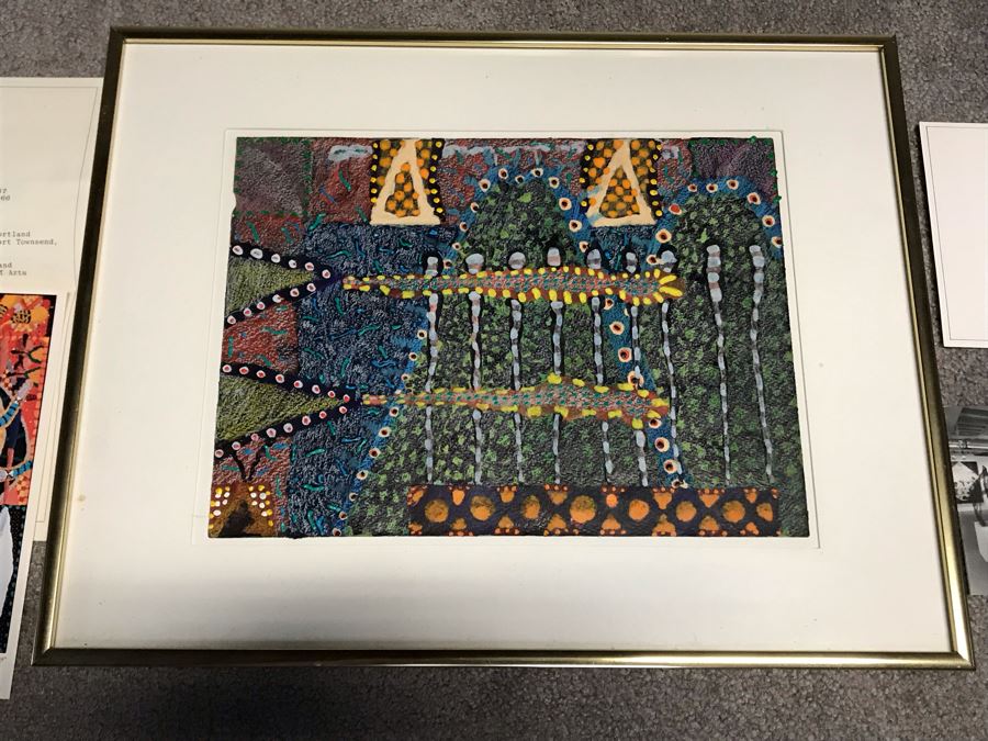 Original Artwork By Listed Artist Jack Portland Frame Measures 18' X 14' [Photo 3]