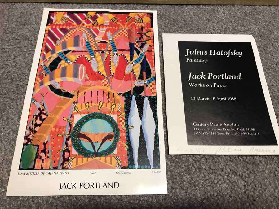 Original Artwork By Listed Artist Jack Portland Frame Measures 18' X 14' [Photo 15]