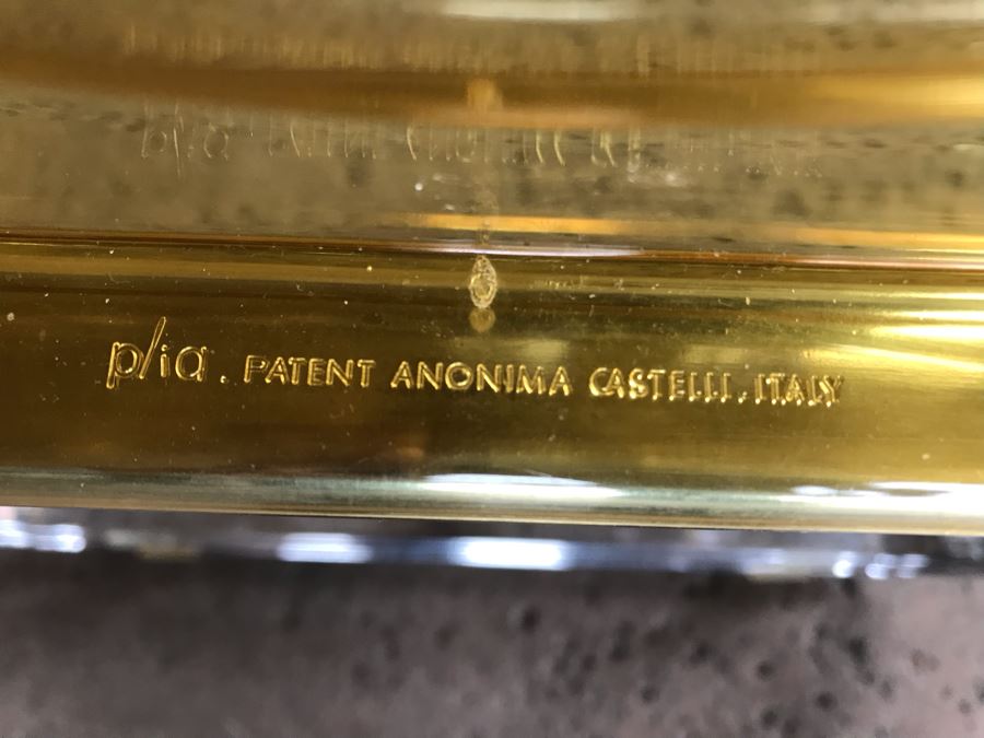 Set Of (4) Vintage 1970's Plia Folding Italian Chairs By Giancarlo Piretti For Anonima Castelli, Italy Lucite Chrome [Photo 11]