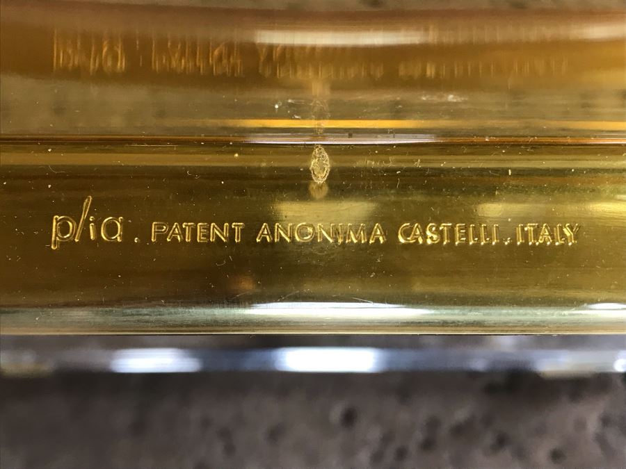 Set Of (4) Vintage 1970's Plia Folding Italian Chairs By Giancarlo Piretti For Anonima Castelli, Italy Lucite Chrome [Photo 12]