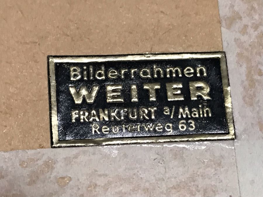 A View Of Jerusalem Woodcut By Jacob Clauser For Sebastian Muenster's Cosmographia (Description Of The World) Published By Henri Petri Framed 19' X 11' [Photo 15]