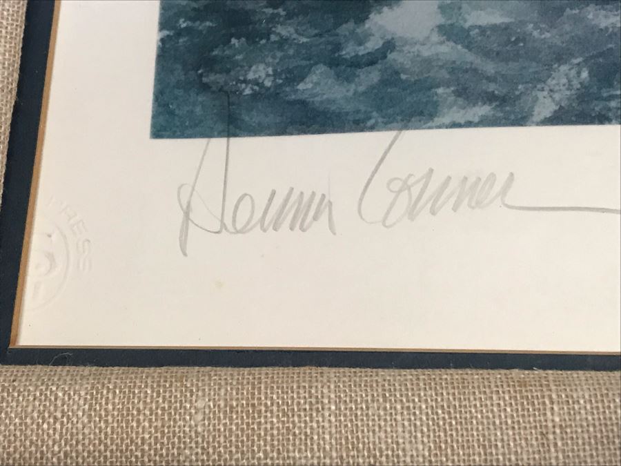Pair Of Pencil Signed Dennis Conner Yacht Sailing Prints: Limited Edition Print Titled 'Pacific Combat' By John Gable (Pencil Signed By John Gable) And Stars & Strips Print [Photo 7]