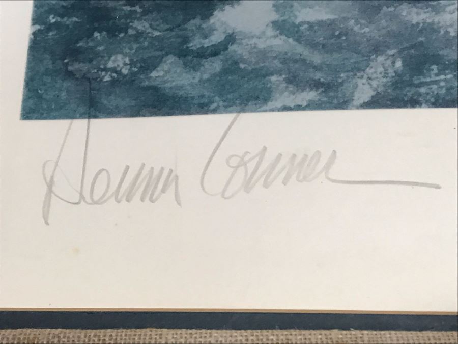 Pair Of Pencil Signed Dennis Conner Yacht Sailing Prints: Limited Edition Print Titled 'Pacific Combat' By John Gable (Pencil Signed By John Gable) And Stars & Strips Print [Photo 9]