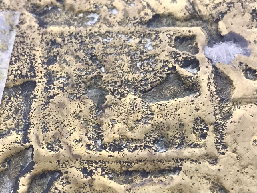 Pair Of Vintage Asian Signed Brass Vases With Relief Dragon Serpent 15.5'H [Photo 17]