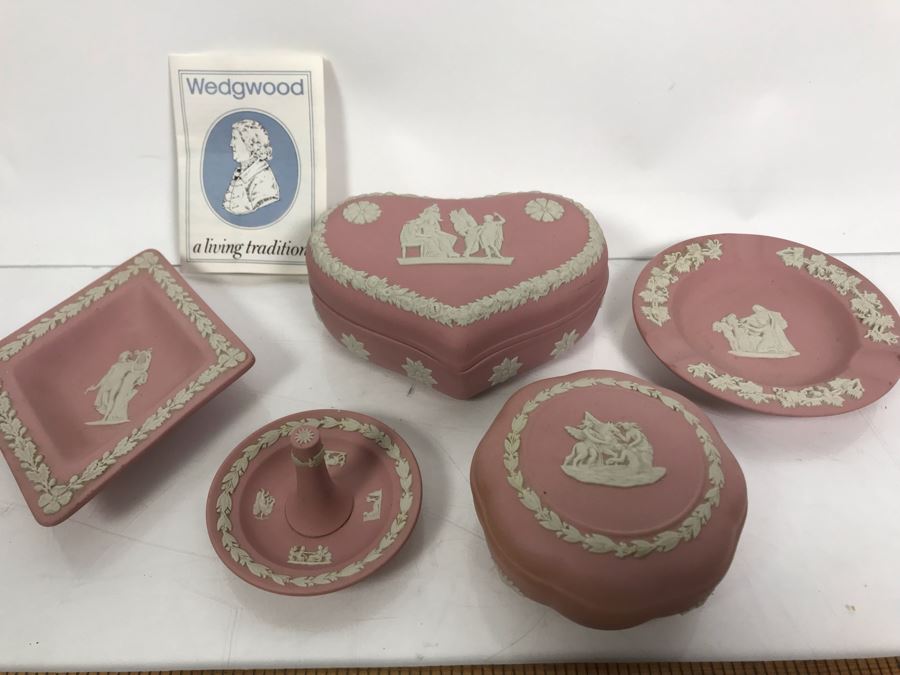 Vintage Pink Wedgwood Japerware Lot [Photo 2]