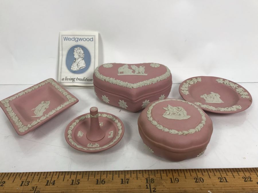 Vintage Pink Wedgwood Japerware Lot [Photo 3]