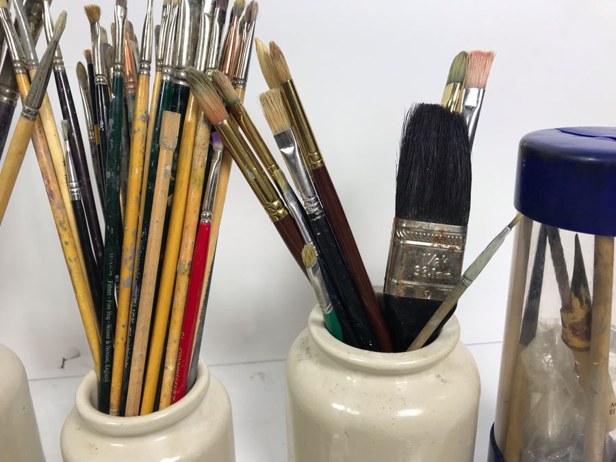 Huge Supply Of Artist's Brushes From Local Plein Air Painter Donald 'David' Ainsley's Estate [Photo 6]