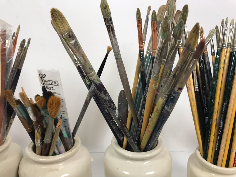 Huge Supply Of Artist's Brushes From Local Plein Air Painter Donald 'David' Ainsley's Estate [Photo 4]