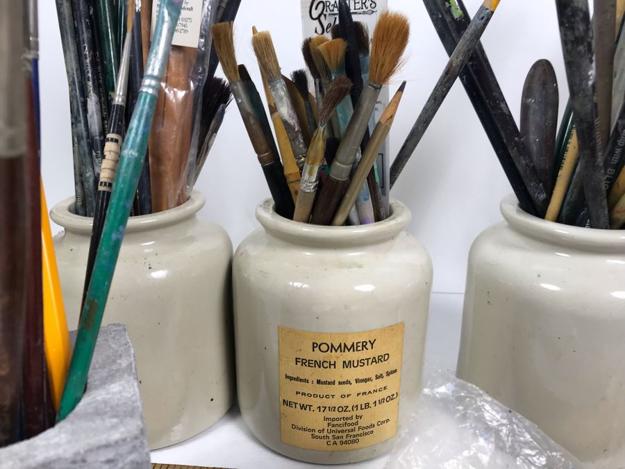 Huge Supply Of Artist's Brushes From Local Plein Air Painter Donald 'David' Ainsley's Estate [Photo 3]