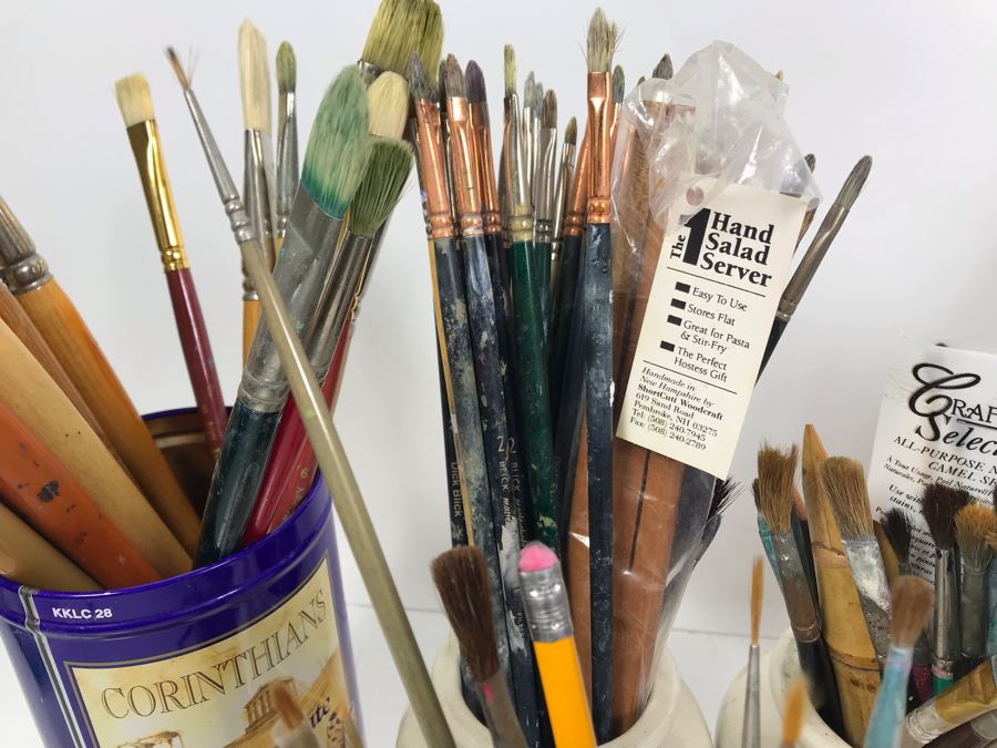 Huge Supply Of Artist's Brushes From Local Plein Air Painter Donald 'David' Ainsley's Estate [Photo 9]
