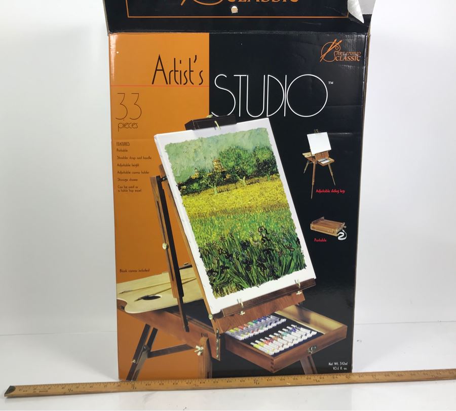 Arist's Studio Easel Unused With Box Comes With Paint [Photo 2]