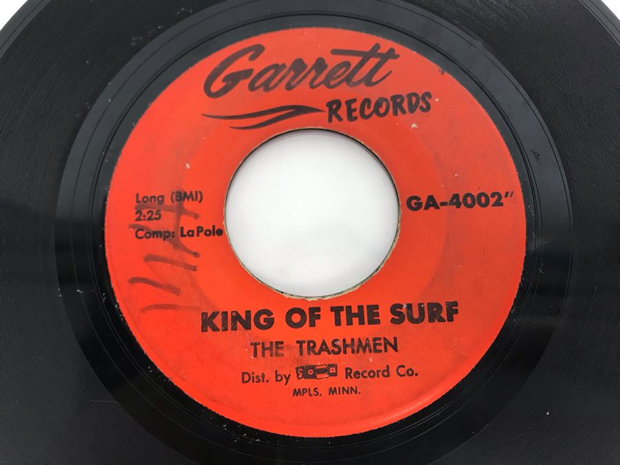 The Trashmen Surfin' Bird And King Of The Surf 45RPM Vinyl Record Garrett Records GA-4002 [Photo 4]
