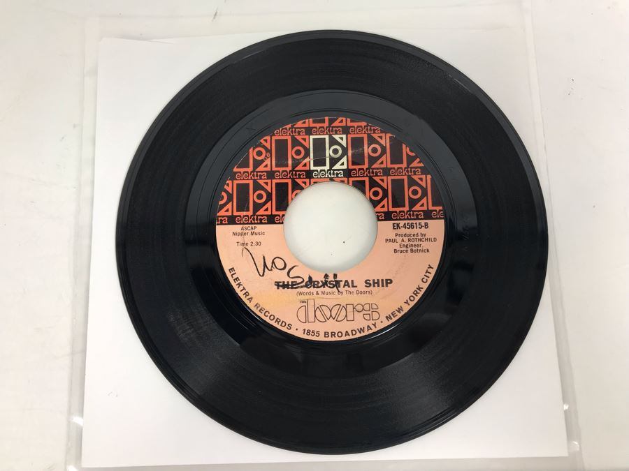 The Doors Light My Fire And The Crystal Ship 45PRM Vinyl Record Elektra Records EK-45615 [Photo 3]