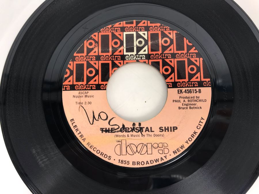 The Doors Light My Fire And The Crystal Ship 45PRM Vinyl Record Elektra Records EK-45615 [Photo 4]