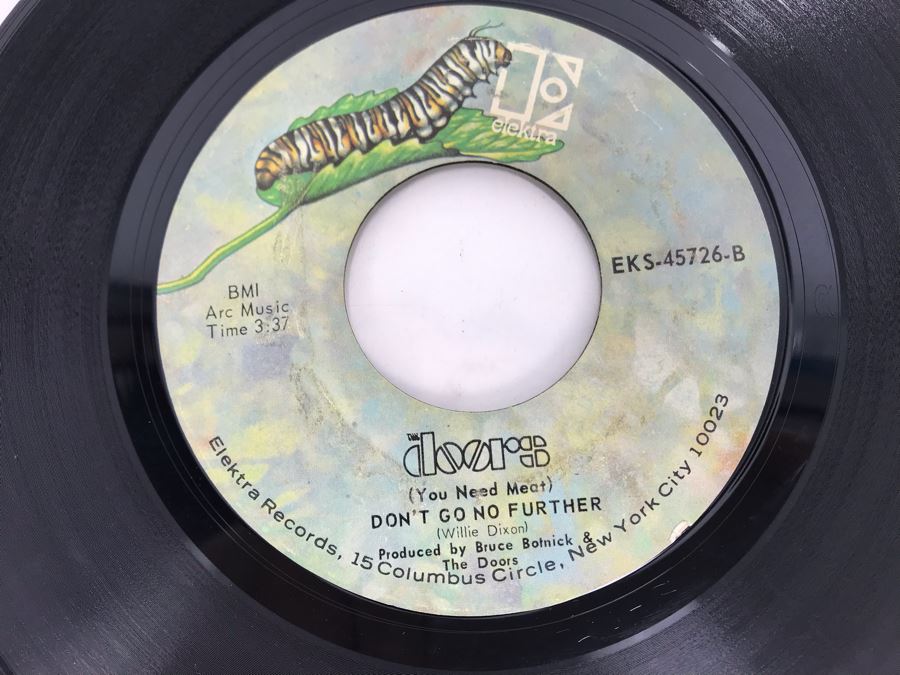 (2) Copies Of The Doors Love Her Madly And (You Need Meat) Don't Go No Further 45RPM Vinyl Records EKS-45726 Elektra Records [Photo 9]