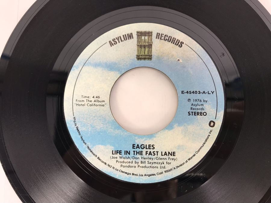 The Eagles Witchy Woman And Earlybid AS-11008 And Life In The Fast Land And The Last Resort E-45403 45RPM Vinyl Records Asylum Records [Photo 7]