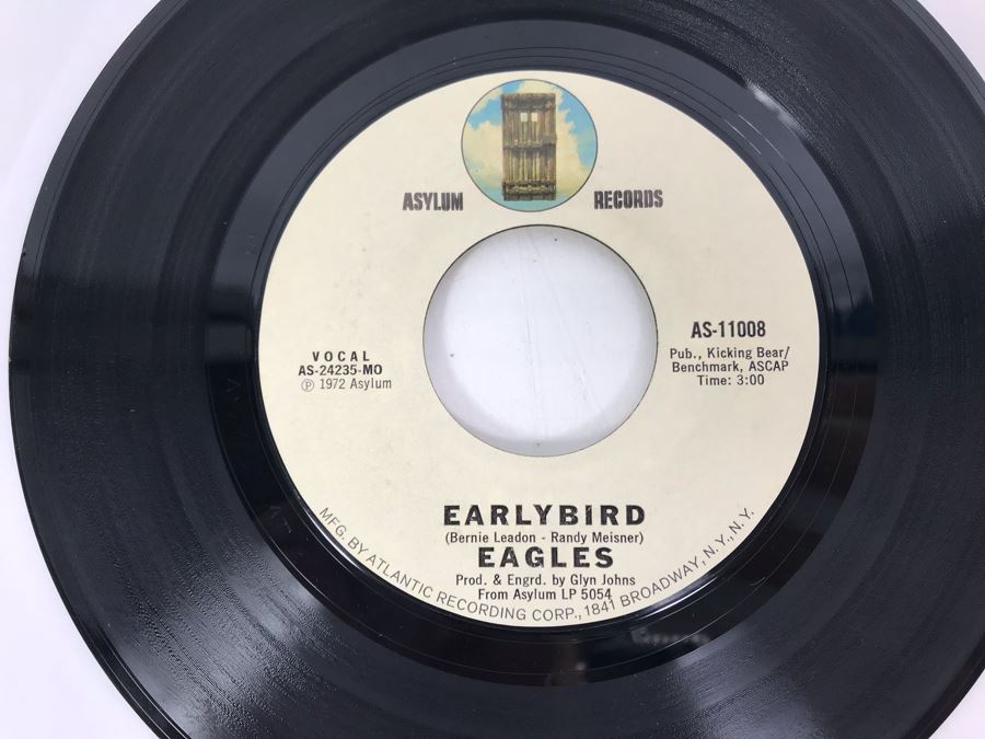 The Eagles Witchy Woman And Earlybid AS-11008 And Life In The Fast Land And The Last Resort E-45403 45RPM Vinyl Records Asylum Records [Photo 5]
