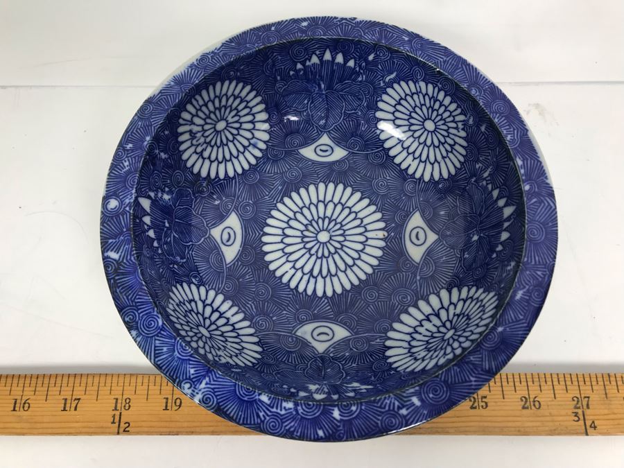 Antique Mid Meiji Period Japanese Bowl 8'D [Photo 3]