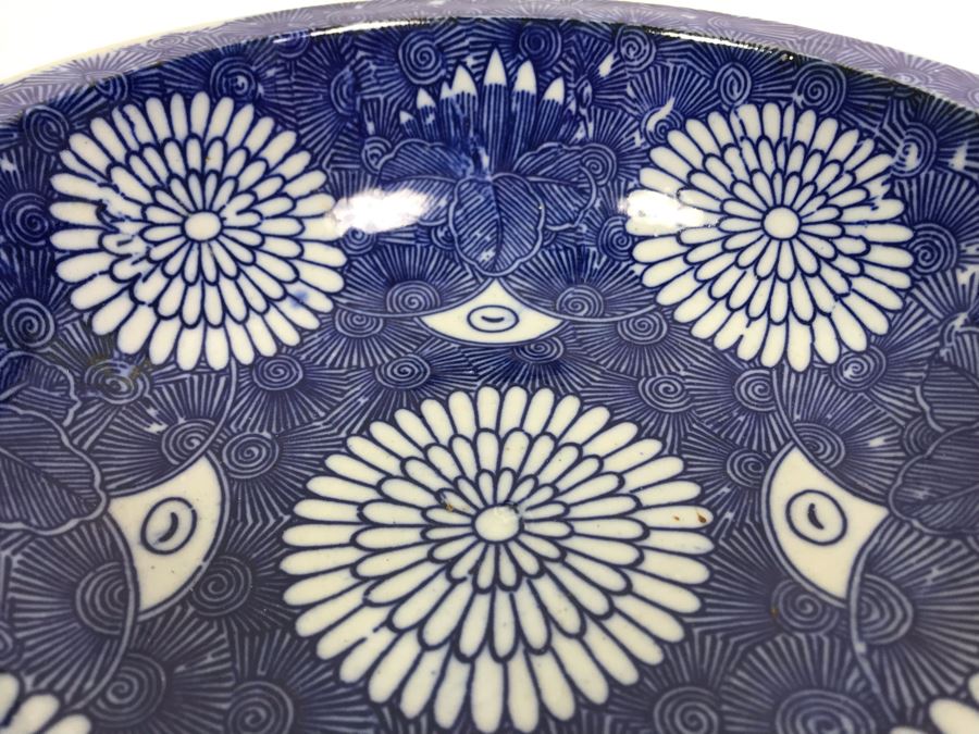 Antique Mid Meiji Period Japanese Bowl 8'D [Photo 4]