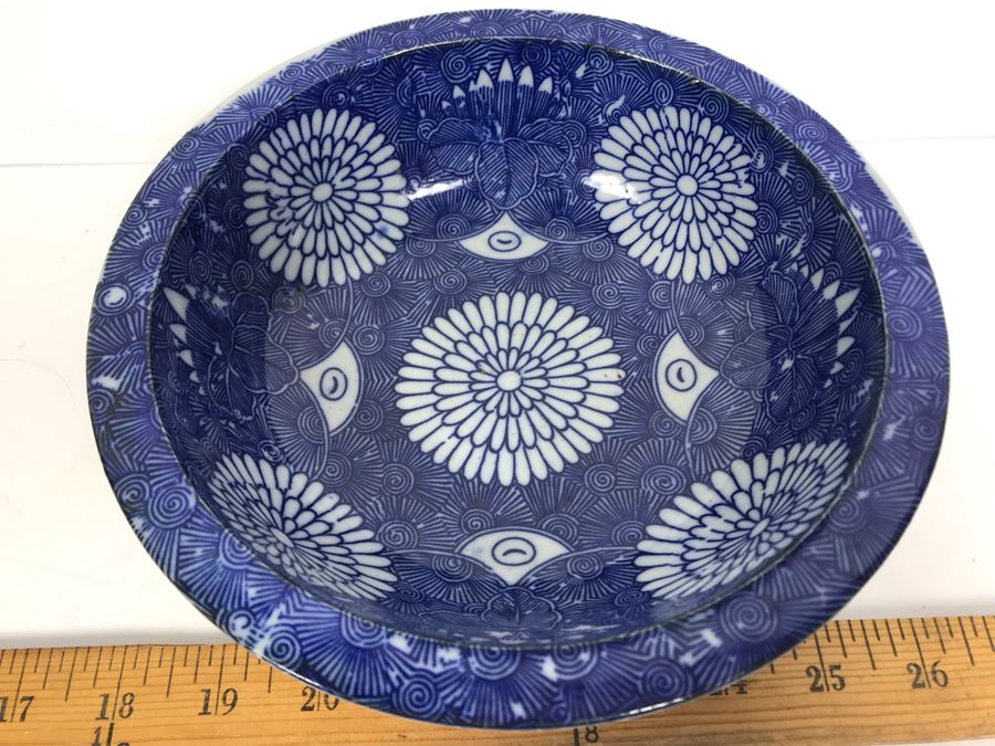 Antique Mid Meiji Period Japanese Bowl 8'D [Photo 5]